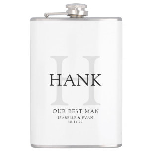 Best Man Drinking Flask