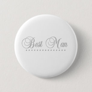 Best Man Elegance 6 Cm Round Badge
