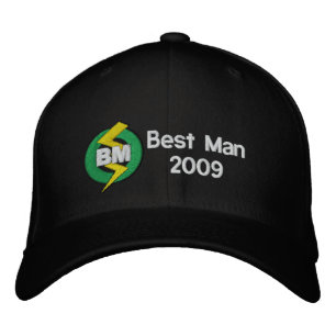 Best Man Embroidered Hat, Customisable Embroidered Hat