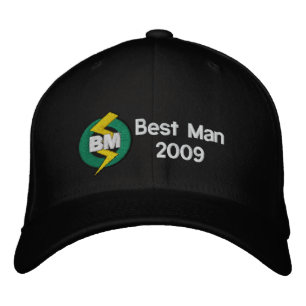 Best Man Embroidered Hat, Customisable Hat