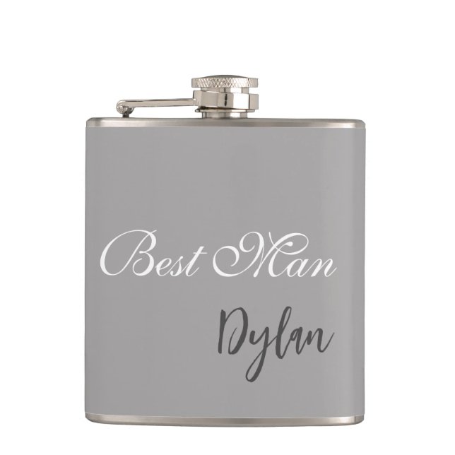 Best Man Flask (Front)