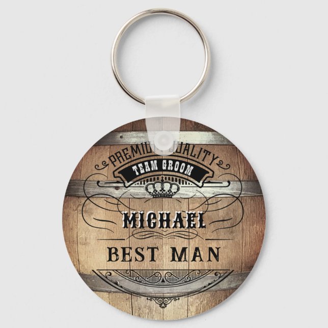 Best Man Gifts Keychain (Front)