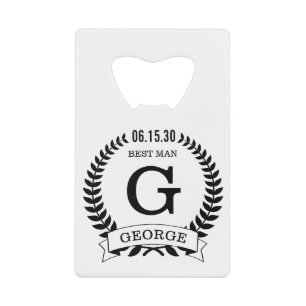Best Man Initials