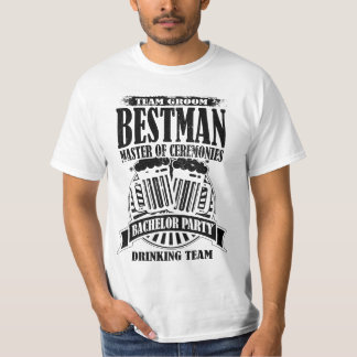Best Man Master of Ceremonies Groom Bachelor Party T-Shirt