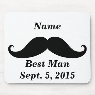 Best Man Moustache Mousepad