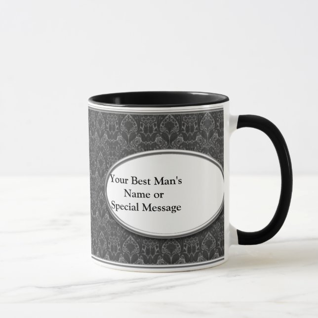 Best Man Mug, Personalised Mug (Right)