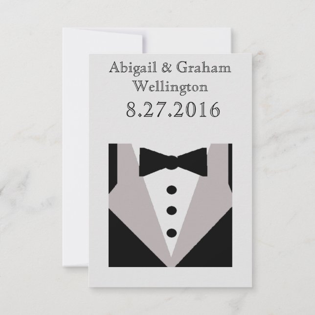 Best Man or Groomsman Invite (Back)