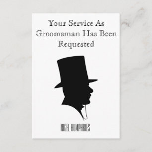 Best Man or Groomsman Invite