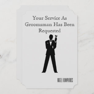 Best Man or Groomsman Invite