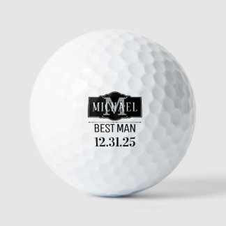 BEST MAN PERSONALIZED GOLF BALLS