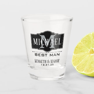 BEST MAN PERSONALIZED SHOT GLASS