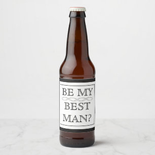 Best Man Proposal Gift - Custom Beer Label
