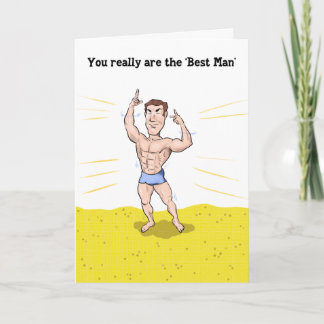 Best Man Thank You Card