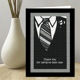 Best Man Thank You Card