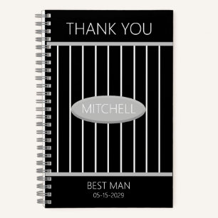 Best Man Thank You Journal Custom Name
