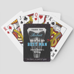 Best Man Thank You Playing Cards