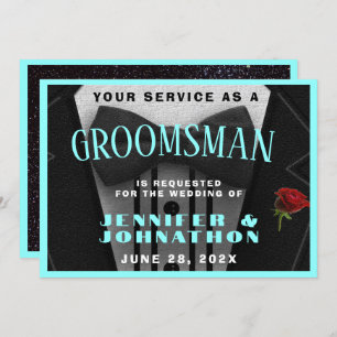 Best Man Tuxedo Invitation Suit Up