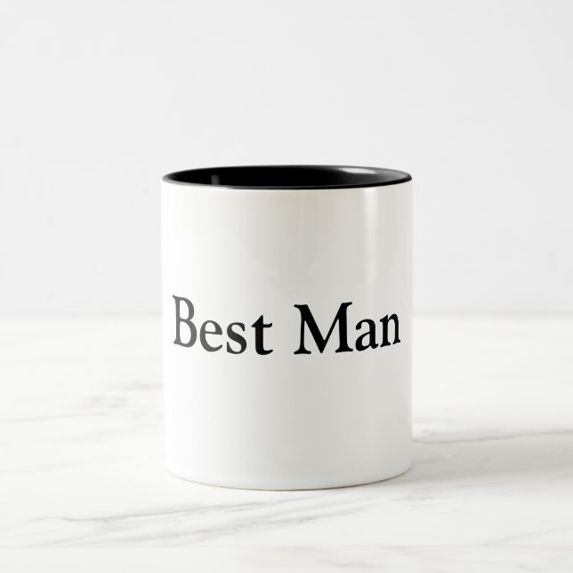 Best Man Two-Tone Coffee Mug (Center)