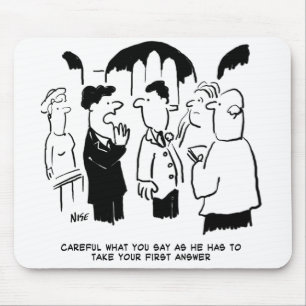 Best Man Warning to Bridegroom Mouse Pad