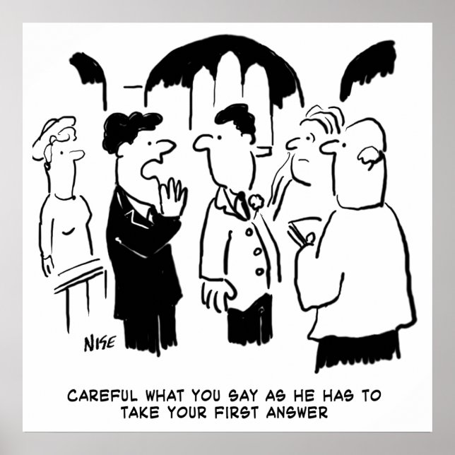 Best Man Warning to Bridegroom Poster (Front)