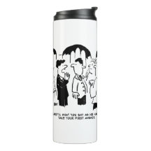 Best Man Warning to Bridegroom Thermal Tumbler