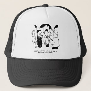 Best Man Warning to Bridegroom Trucker Hat