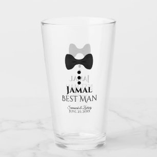 Best Man Wedding Favour Glass Tumbler