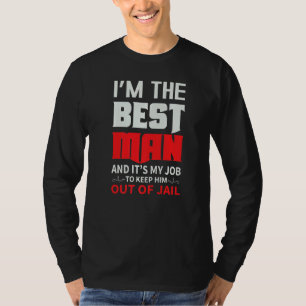 Best Man Wedding Groom Bachelor Stag Party Mens T-Shirt