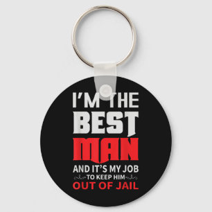 Best Man Wedding Groom Funny Bachelor Stag Party M Key Ring