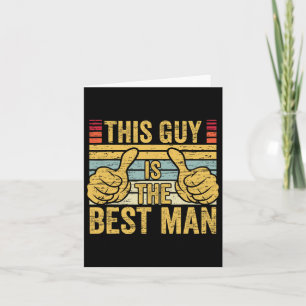Best Man Wedding Groomsmen Funny Bridal Bachelor P Card