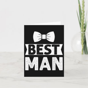 Best Man Wedding Groomsmen Funny Bridal Bachelor P Card