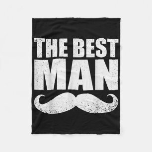 Best Man Wedding Groomsmen Funny Bridal Bachelor P Fleece Blanket