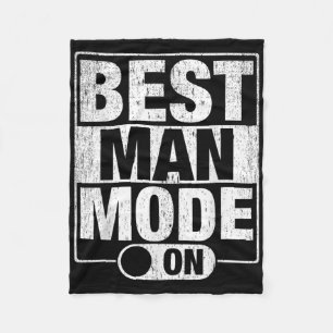 Best Man Wedding Groomsmen Funny Bridal Bachelor P Fleece Blanket