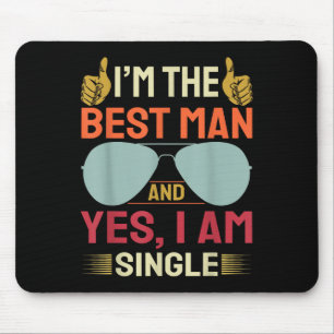 Best Man Wedding Groomsmen Funny Bridal Bachelor P Mouse Pad