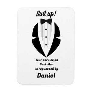 Best Man Wedding Proposal  Magnet