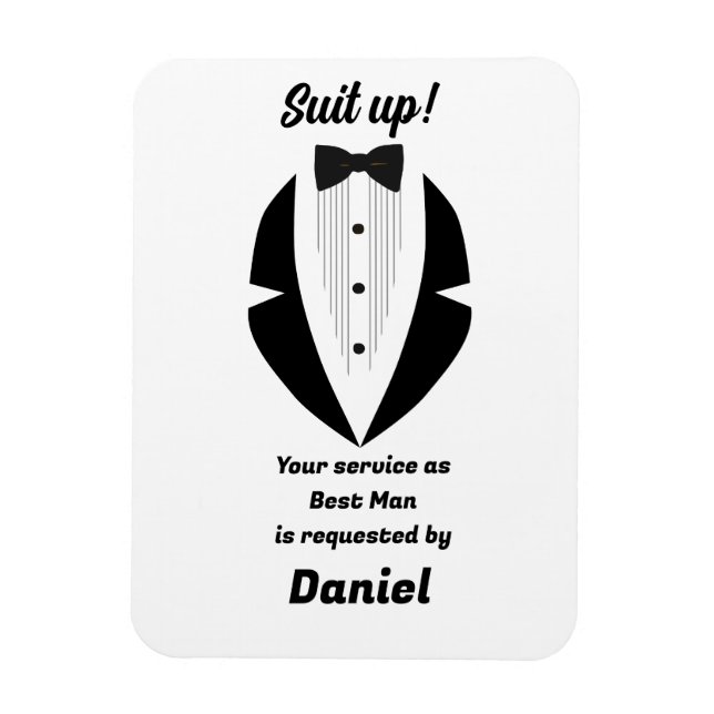 Best Man Wedding Proposal  Magnet (Vertical)