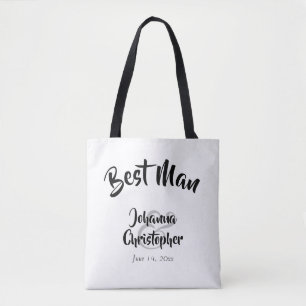 Best Man Wedding Tote Bag