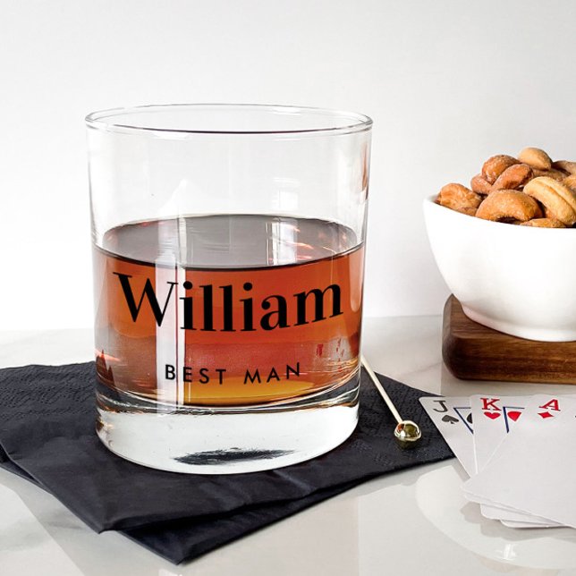Best Man Wedding Whiskey Glass (Creator Uploaded)