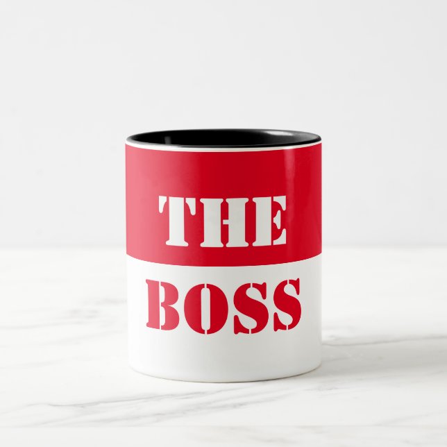 Best manager boss , the boss , best boss Two-Tone coffee mug (Center)