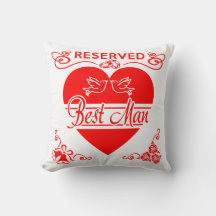 Best Man's Cushion. Reserved for the Best Man