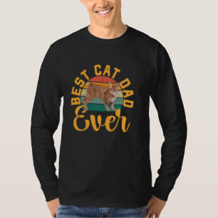 Best Manx Cat Dad Ever Funny Cats Lover & Owner Re T-Shirt