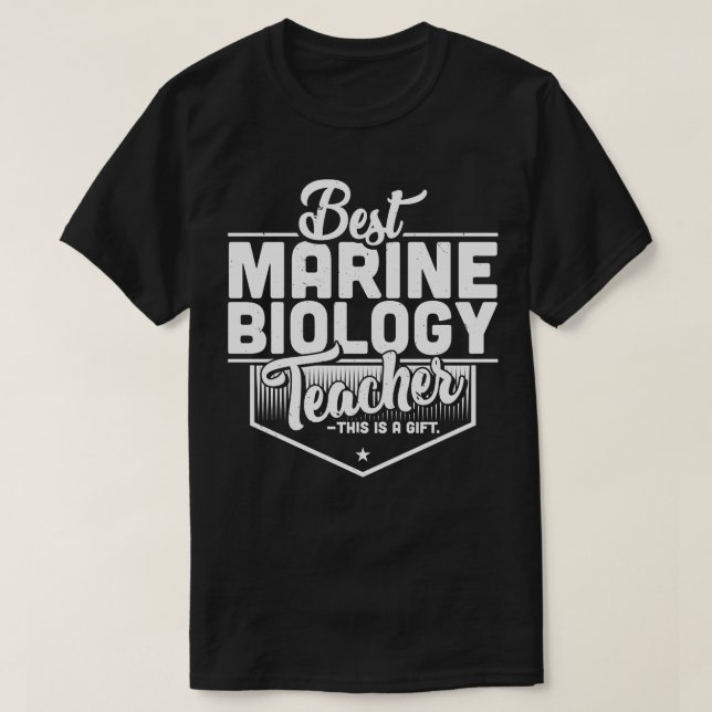 Best Marine Biology Teacher T-Shirt (Design Front)