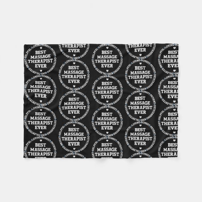 Best Massage Therapist Ever Massage Therapy  Fleece Blanket (Front (Horizontal))