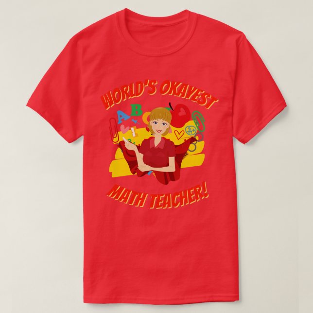 Best Math Teacher Appreciation  T-Shirt (Design Front)