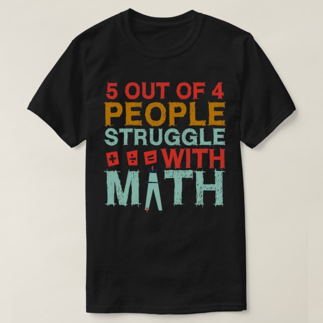 Best Math Teacher Art Men Women Math Joke Calculus T-Shirt (Design Front)