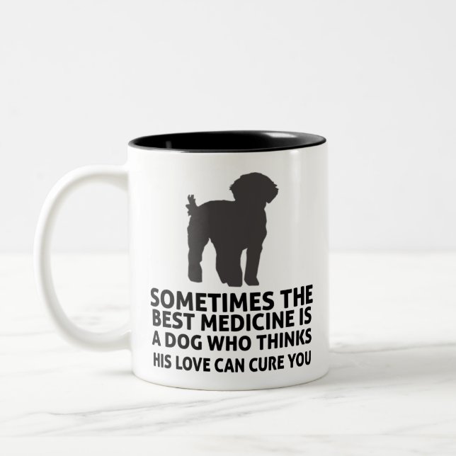 Best Medicine Doodle Service Dog 11 oz. Mug (Left)