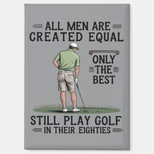 Best Men Play Golf Eighties Funny Golfer Golfing  Magnet