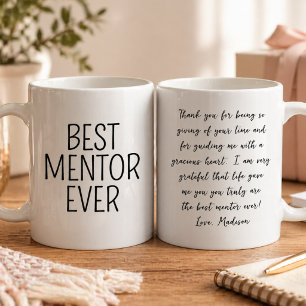 Best Mentor Ever Grateful Heart Personalized Mug