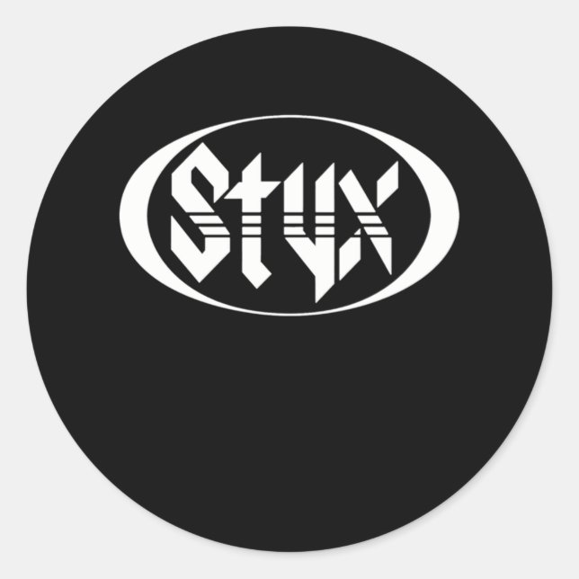Best Merch Of The Styx Band Music Legends Classic Round Sticker (Front)