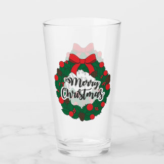 Best Merry Christmas sticker Glass Cup